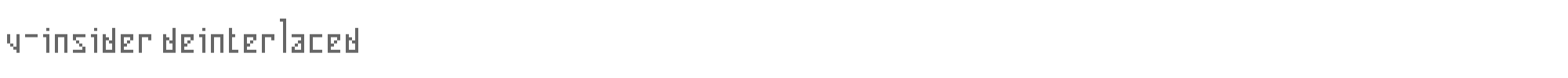 Sample characters V-Insider Font